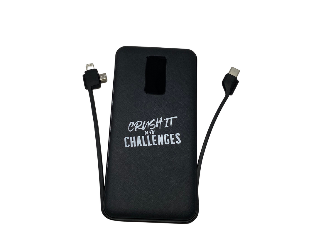 Crush It With Challenges Portable Charger